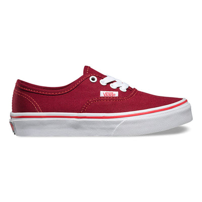 Vans Pop Check Authentic Shoes-Kids-Rhubarb/Bittersweet