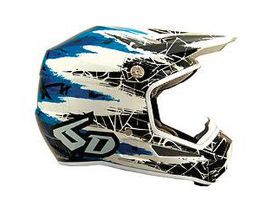 6D ATR-1Y Youth Helmet-Chaos Blue