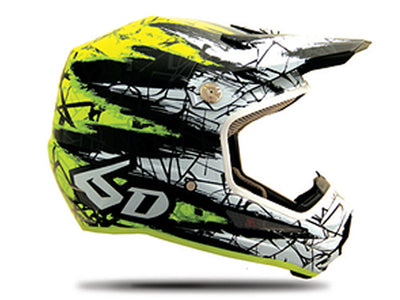 6D ATR-1Y Youth Helmet-Chaos Yellow