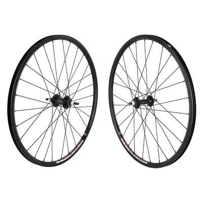 Wheel Master Alloy Mini Cruiser BMX Race Wheelset-24x1 1/8"-Black