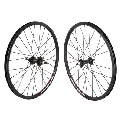 Wheel Master Alloy Mini BMX Race Wheelset 20" x 1 1/8" - Black