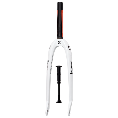 Box One X Pro Carbon BMX Race Fork-24"-1 1/8"-10mm-White