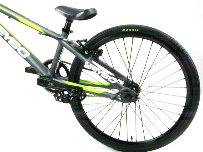 Meybo Clipper Expert BMX Race Bike-Grey-White-Lime - 2