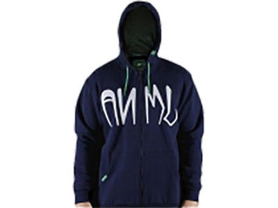 Animal Wythe Full-Zip Hoodie-Navy-Adult Small