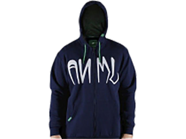 Animal Wythe Full-Zip Hoodie-Navy-Adult Small - 1