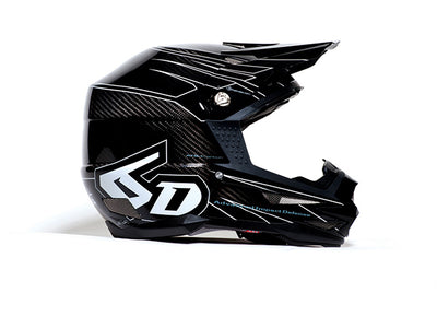 6D ATB-1 Carbon Attack Helmet-Black