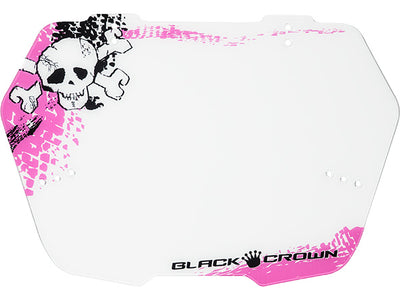 Black Crown Skull Number Plate