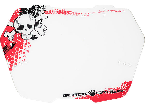 Black Crown Skull Number Plate - 3