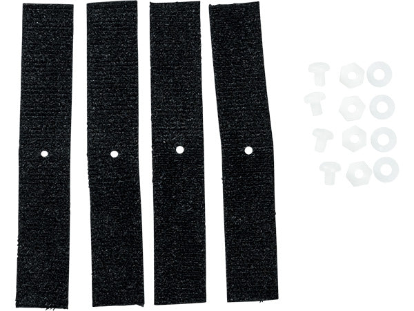 Black Crown Velcro Number Plate Straps - 3