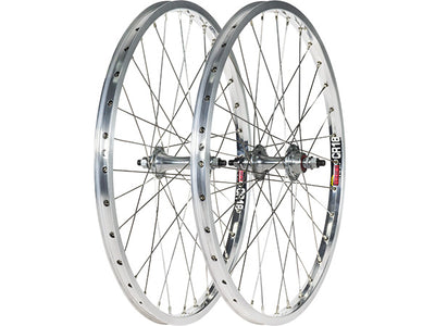 Black Ops Cassette w/Sun CR18 Rims Expert BMX Race Wheelset-36H-20x1 3/8"-Polished