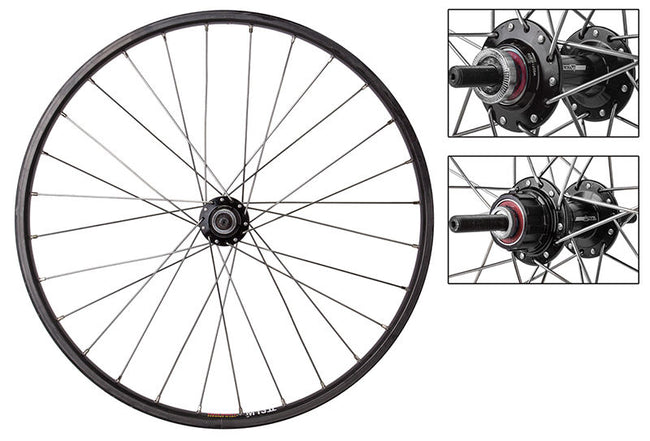 Black Ops Sun M13II Mini BMX Race Wheelset-28H-20x1 1/8&quot;-Black - 1