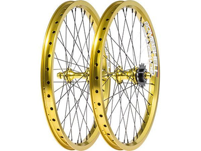 Bombshell BL Expert Plus BMX Race Wheelset-28H-20x1.50"-Gold