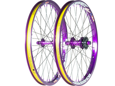 Bombshell SLX Pro BMX Race Wheelset-36H-20x1.75"-Purple