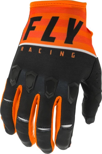 Fly Racing 2020 Kinetic K120 BMX Race Gloves-Orange/Black/White - 1