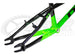 DK Professional V2 BMX Race Frame-Green/Black - 3