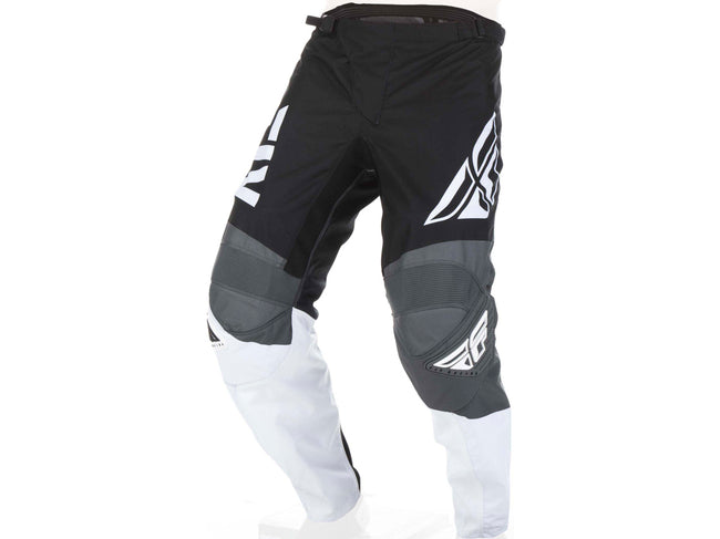 Fly Racing 2019 F-16 BMX Race Pants-Black/White/Grey - 2