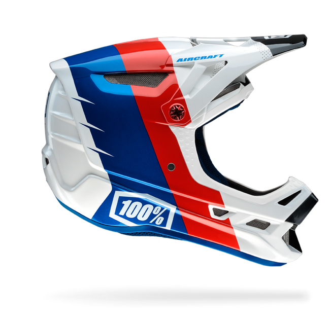 100% Aircraft Downhill Helmet-R8 White - 1