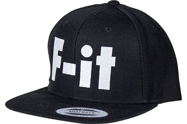 Fit Snapback Big F-IT Hat-Black - 1