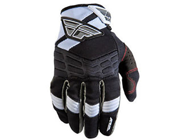 Fly Racing 2013 F-16 Gloves-Black/White-Adult X-Small (7) - 1