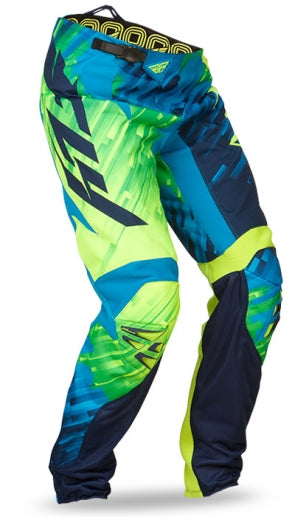 Fly Racing 2015 Glitch Bicycle Race Pants-Blue/Hi-Vis