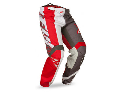 Fly Racing 2015 Kinetic Division Race Pants-Red/Gray/White