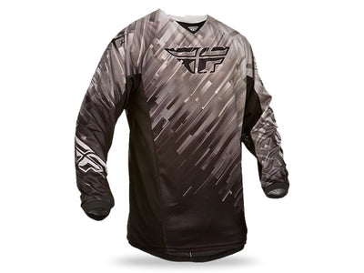 Fly Racing 2015 Kinetic Glitch BMX Race Jersey-Black/Gray