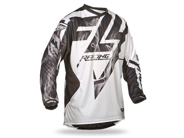 Fly Racing 2015 Lite Hydrogen BMX Race Jersey-Black/White - 1