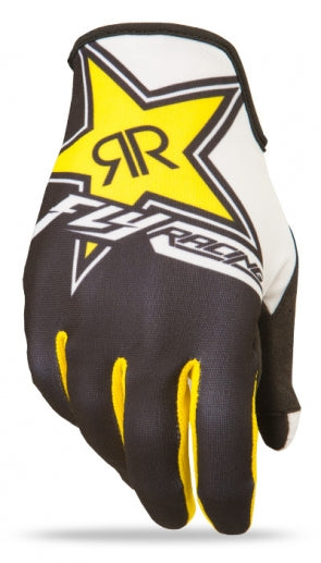 Fly Racing Lite BMX Race Gloves-Rockstar Yellow/Black