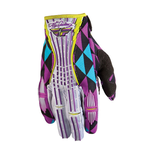 Fly Racing Kinetic Ladies BMX Race Gloves-Purple - 1