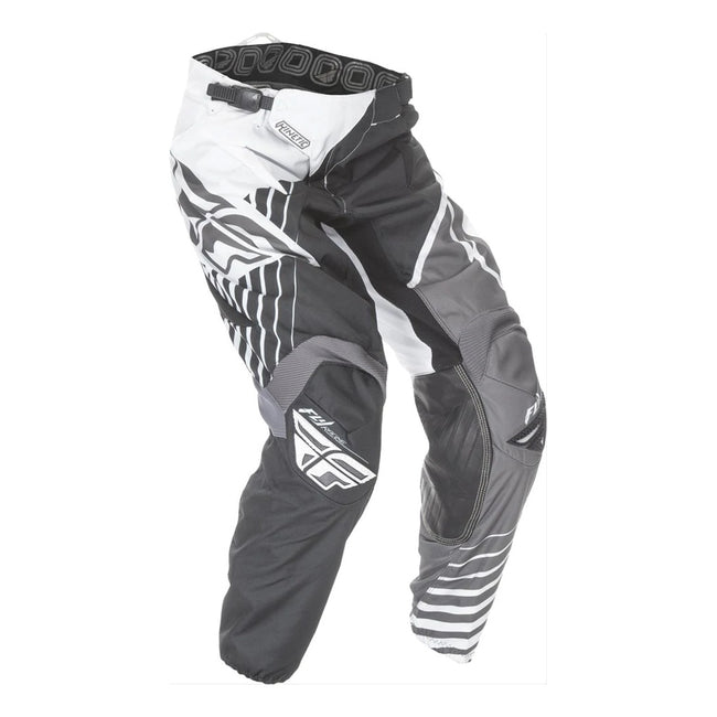 Fly Racing Kinetic Vector Race Pants-Black/White/Gray - 1