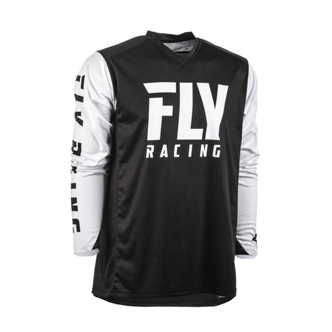 Fly Racing 2020 Radium BMX Race Jersey-Black/White - 1