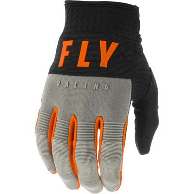 Fly Racing F-16 BMX Race Gloves-Grey/Black/Orange