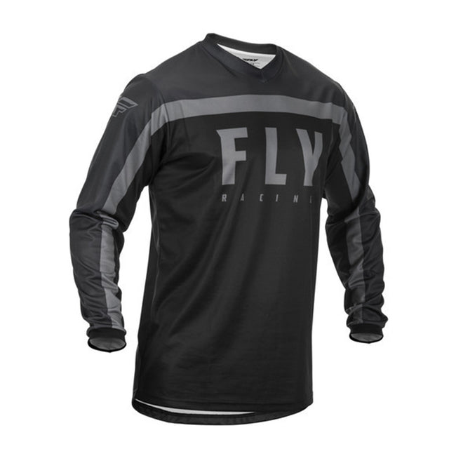 Fly Racing F-16 BMX Race Jersey-Black/Grey - 1