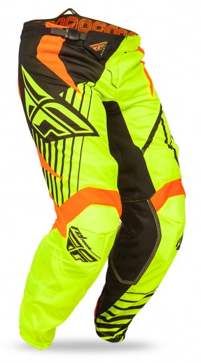 Fly Racing Kinetic Vector Mesh Race Pants-Hi-Vis/Black/Orange - 1