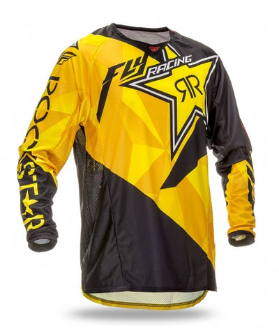 Fly Racing 2016 Kinetic BMX Race Jersey-Rockstar Black/Yellow