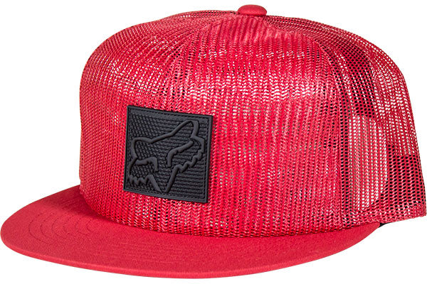 Fox Implication Snapback Hat-Red - 1