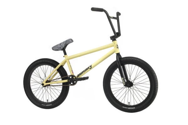 Sunday Street Sweeper LHD 20.75&quot;TT BMX Bike-Matte Notepad Yellow Jake Seeley Signature - 15