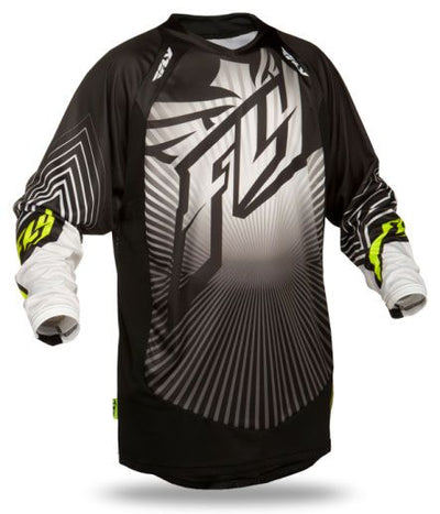 Fly Lite Hydrogen BMX Race Jersey-Black/Grey