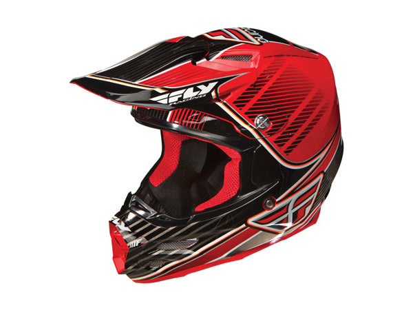 Fly Racing 2012 F2 Trey Canard Carbon Helmet-Red/Black - 1