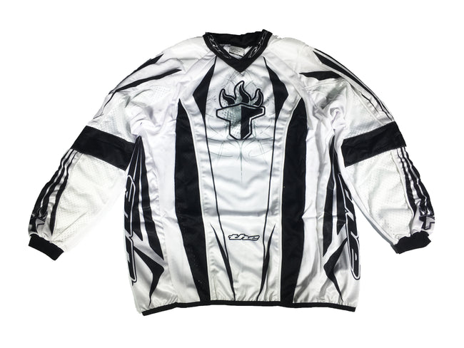 T.H.E. Sport Long Sleeve BMX Race Jersey-White - 1