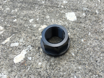 Redline Flight 15mm Aluminum Thru Axle Nut-Black