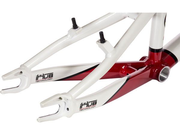 Intense Podium XLT BMX Race Frame-Ltd Ed-White/Red - 2