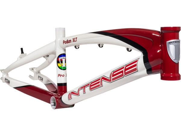 Intense Podium XLT BMX Race Frame-Ltd Ed-White/Red - 1