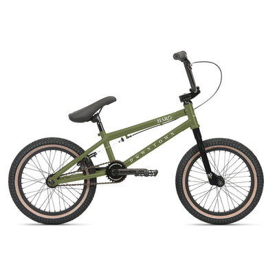 Haro Downtown 16" BMX Freestyle Bike-Matte Army Green