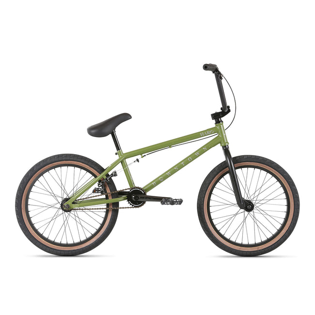 Haro Downtown 20.5&quot;TT BMX Freestyle Bike-Matte Army Green - 1