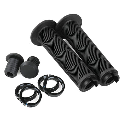 DK Tsuka Flanged Lock-On Grips-Black