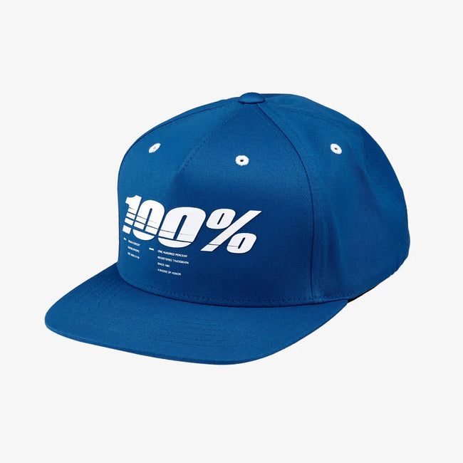 100% Drive Snapback Hat-Blue - 1