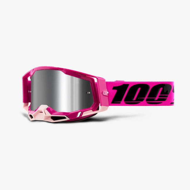 100% Racecraft2 Goggles-Maho-Silver Flash Lens - 1