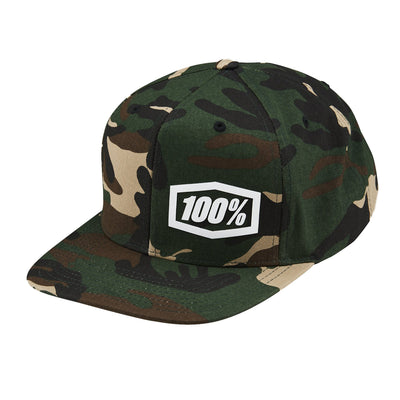 100% Machine Snapback Hat-Camo