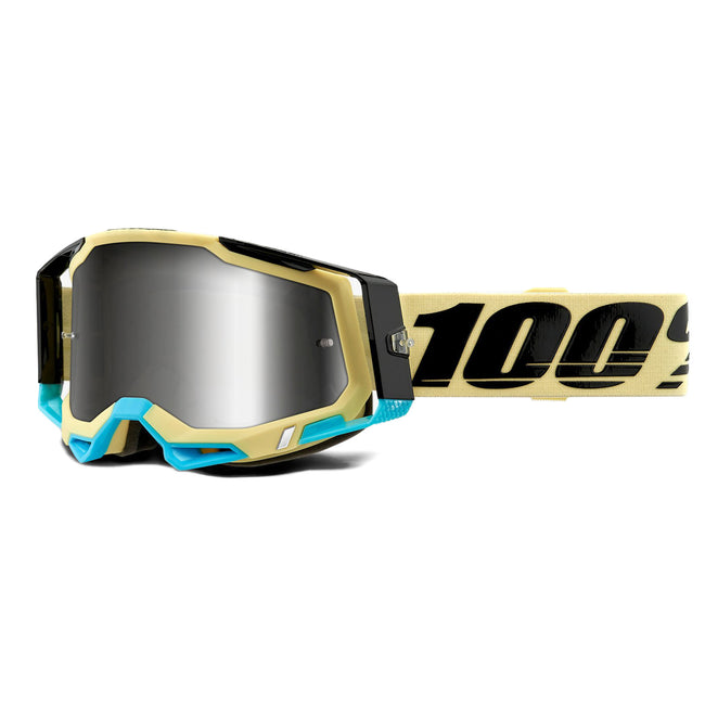 100% Racecraft2 Goggles-Airblast-Mirror Silver Lens - 1